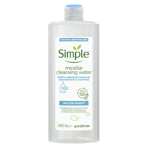 Simple Water Boost Micellar Cleansing Water make-up remover