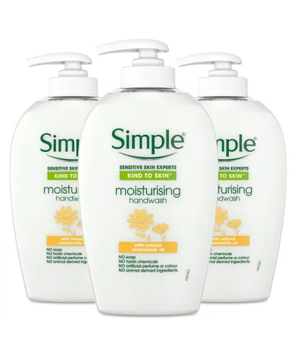 Simple Womens Sensitive Skin Expert Moisturising handwash with Chamomile oil,3pk 250ml - NA - One Size