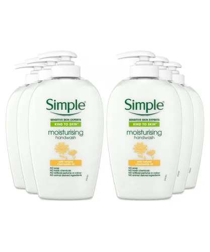 Simple Womens Sensitive Skin Expert Moisturising handwash with Chamomile oil,6pk 250ml - NA - One Size