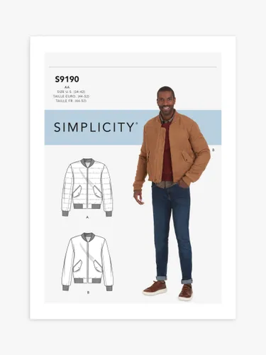 Simplicity Men's Jacket Sewing Pattern, S9190 - Unisex
