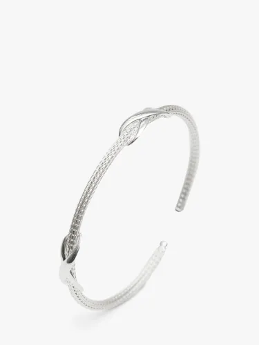 Simply Silver Double Infinity Cuff, Silver - Silver - Female