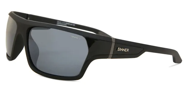 Sinner Blanc Polarized SISU-821-10-P03 Men's Sunglasses Black Size 60