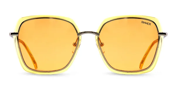 Sinner Paradera SISU-883-80-58 Women's Sunglasses Yellow Size Standard