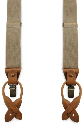 Sir Redman Luxury Suspenders Essential Beige