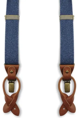 Sir Redman Luxury Suspenders Essential Indigo Blue Dark Blue