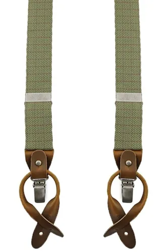 Sir Redman Luxury Suspenders Essential MacMillan Green