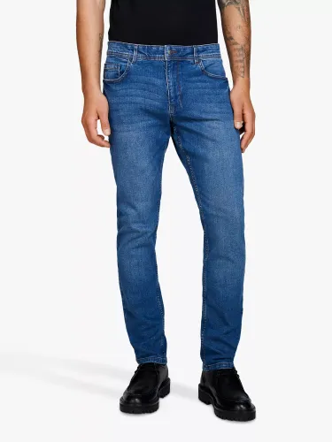 SISLEY Boston Slim Fit Jeans, Blue - Blue - Male