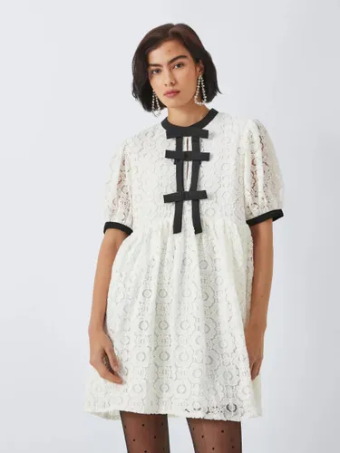 Sister Jane Vanilla Lace Mini Dress, White - White - Female