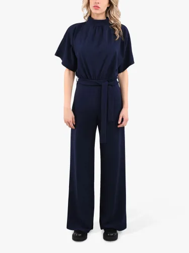 Sisters Point Girl Wide Leg Jumpsuit - Navy - Female