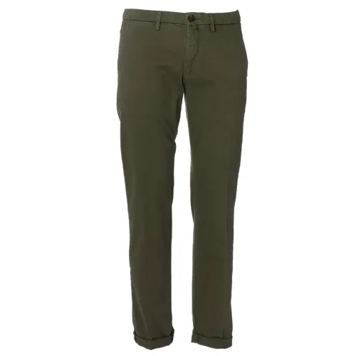 Siviglia , Regular Fit Cotton Pants ,Green male, Sizes: