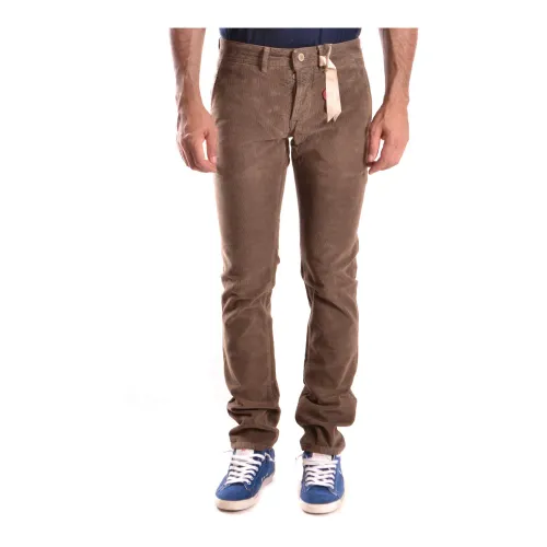 Siviglia , Slim-fit Trousers ,Brown male, Sizes: