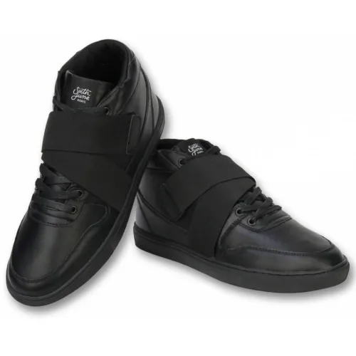 Sixth June , Men Shoes - Men Sneakers Nation Strap ,Black male, Sizes: