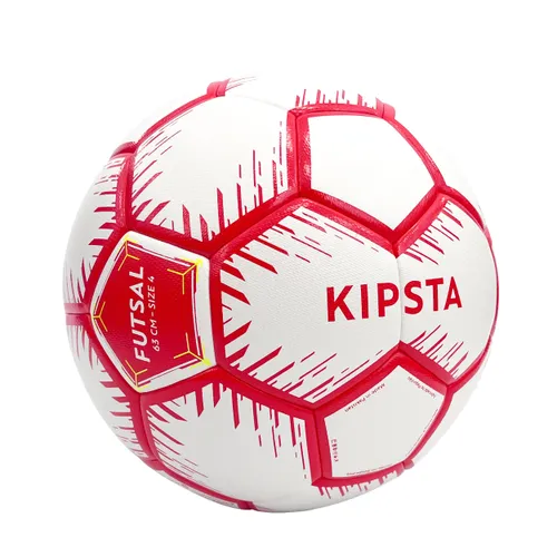 Size 4 Futsal Ball (63cm Perimeter) - Red/white