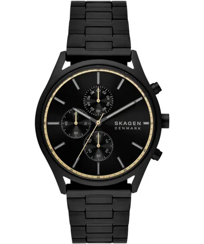 Skagen Holst Chronograph Mens Black Watch SKW6910 Stainless Steel (archived) - One Size