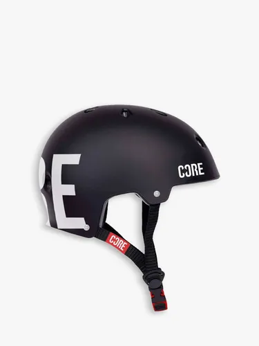 SkateHut CORE Street Sports Helmet, Black/White - Black/White - Unisex - Size: L-XL