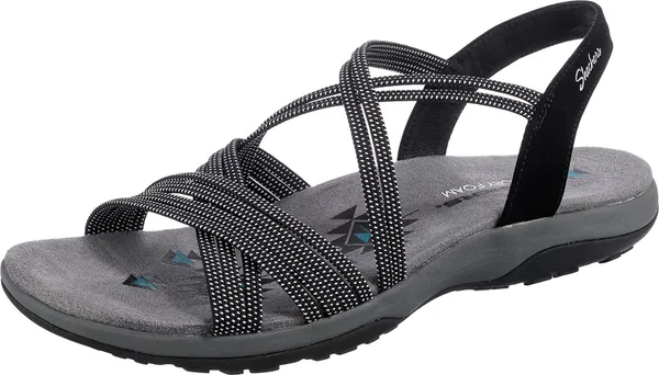Skechers 163117 Flat Sandals Black