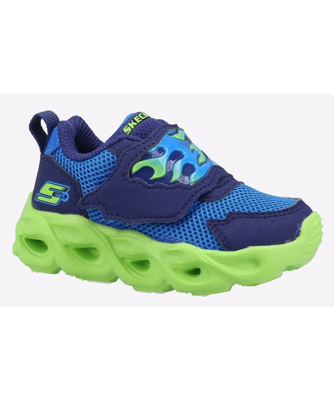 Skechers Baby Thermo-Flash Flame Flow Trainers Infants - Navy