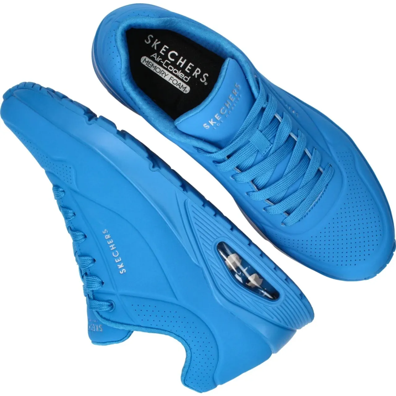 Skechers , Blue Stand On Air Sneaker ,Blue male, Sizes: