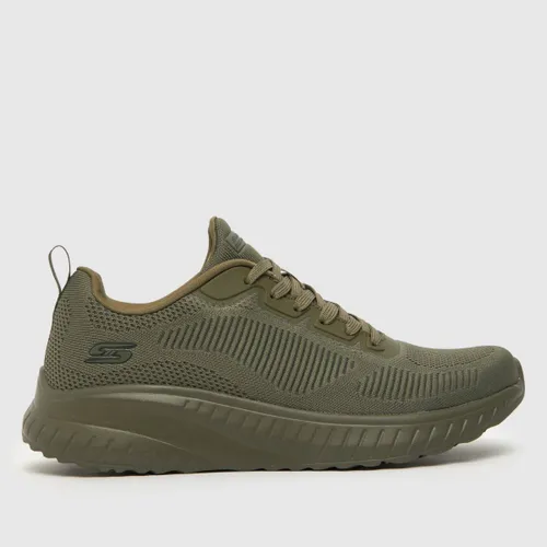 Skechers Bobs Sport Squad Chaos Trainers in Khaki