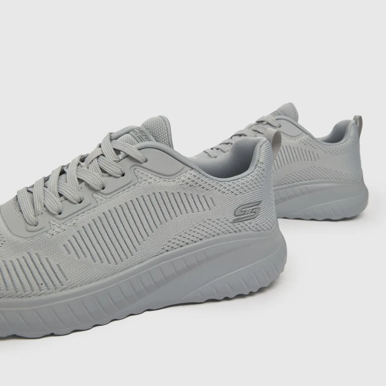 Skechers Bobs Sport Squad Chaos Trainers In Light Grey