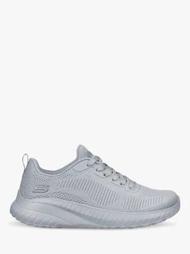 Skechers BOBS Squad Chaos Face Off Trainers - Light Grey - Female