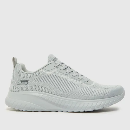 Skechers Bobs Squad Chaos Trainers in Light Grey