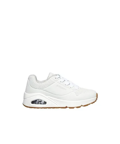 Skechers Boys Boy's Uno Stand On Air Trainers in White