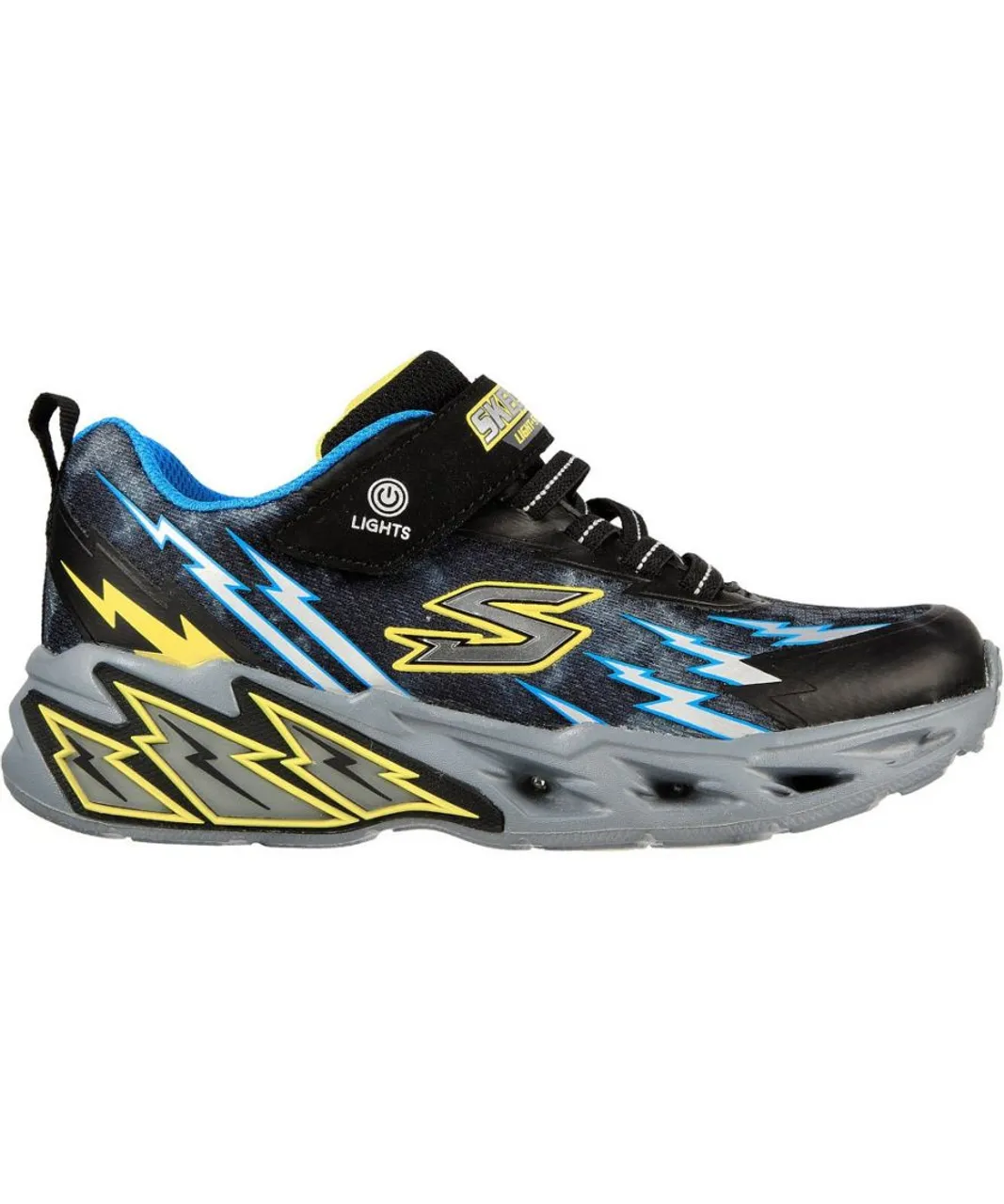 Skechers Boys Light Storm 2.0 Trainers Junior - Black Mixed Material