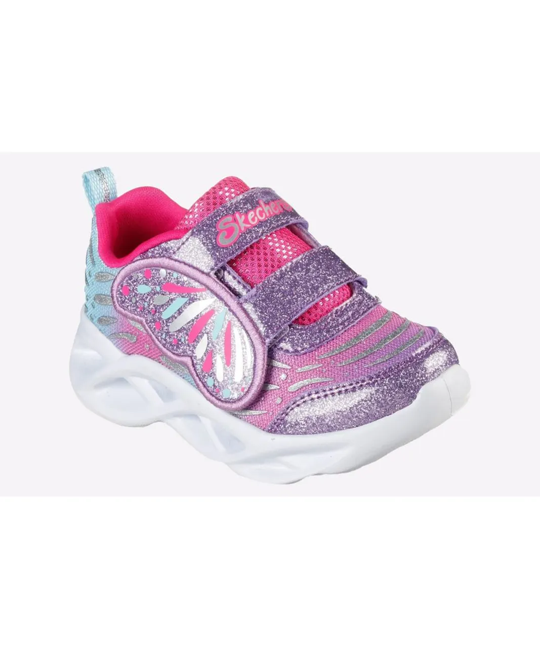Skechers Childrens Unisex Twisty Brights Wingin' It Infant - Pink Mixed Material