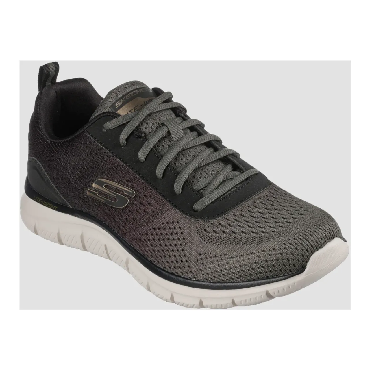 Skechers , Comfortable Track Ripkent Shoes ,Gray male, Sizes: