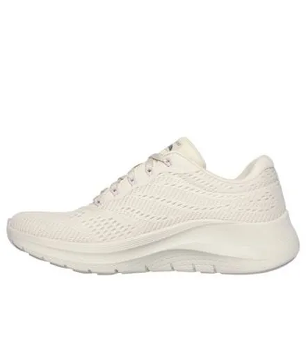 Skechers Cream Arch Fit Big League Trainers New Look