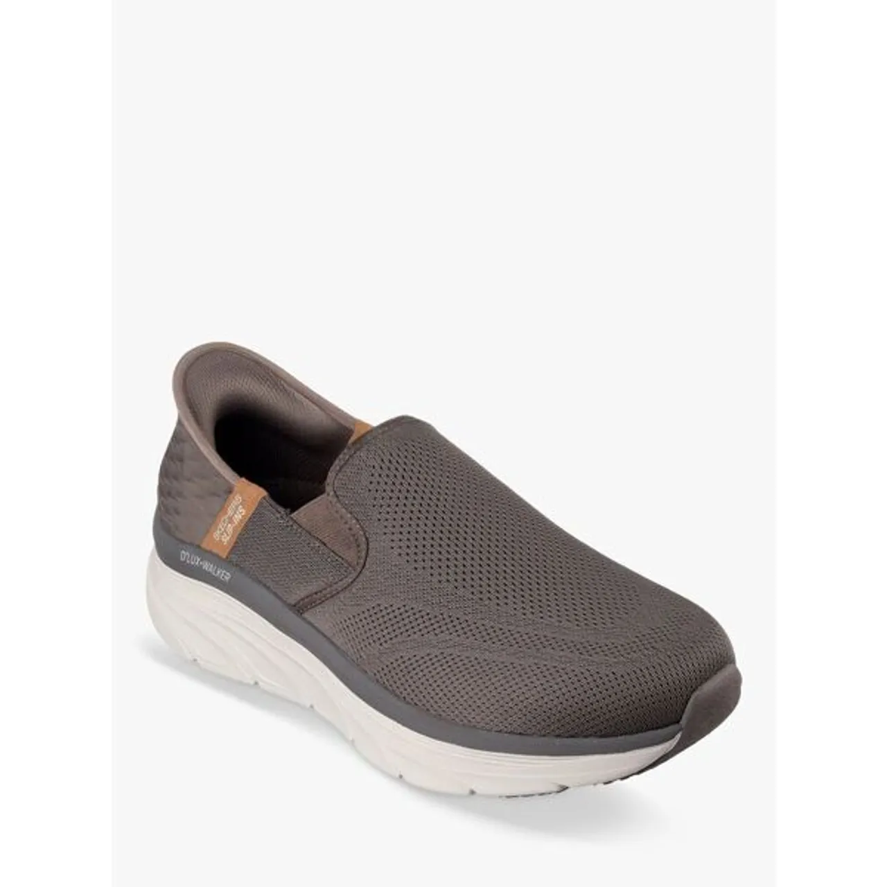 Skechers D'Lux Walker Orford Slip-On Shoes - Brown - Male