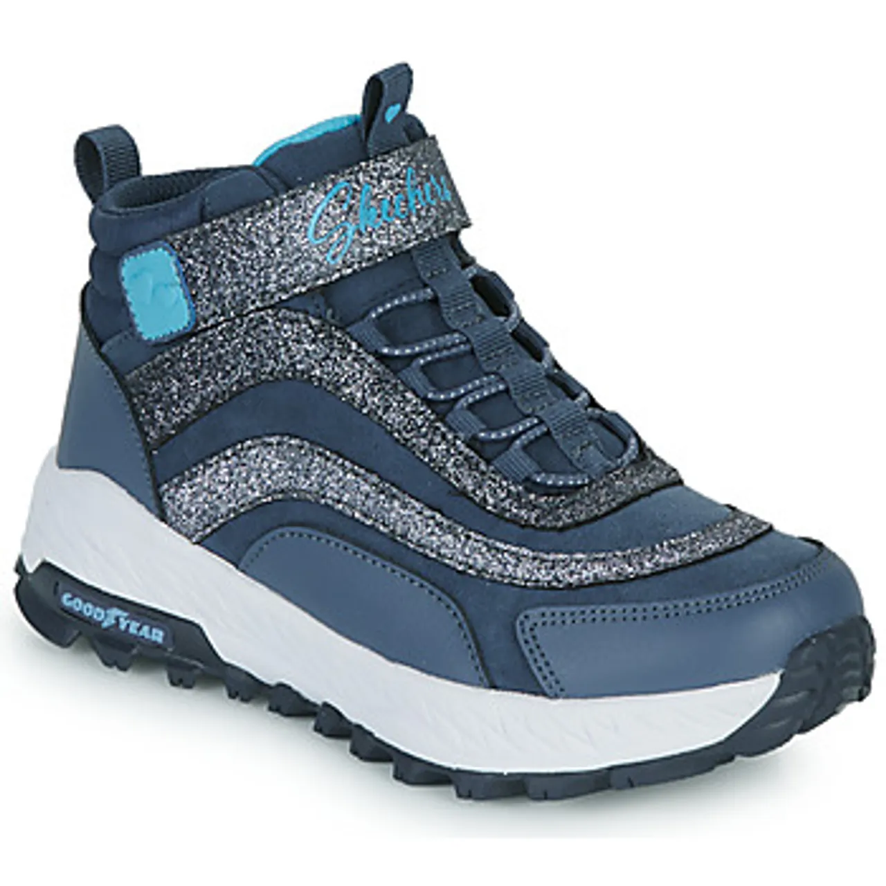 Skechers  FUSE TREAD  girls's Children's Shoes (High-top Trainers) in Marine