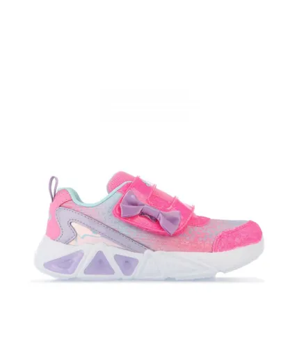 Skechers Girls Girl's Infant Light Up Tri Bright Gleam Trainers in Pink Textile