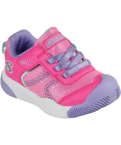 Skechers Girls Mighty Toes Trainers Infants - Pink