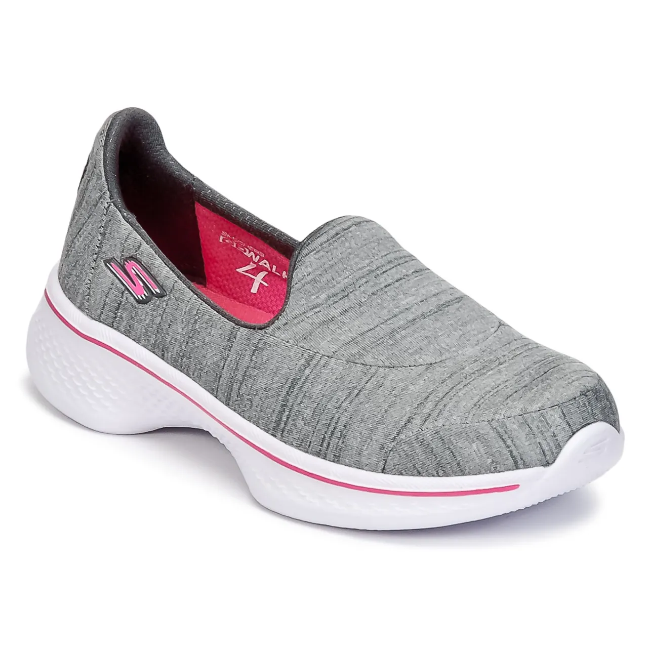 Skechers  GO WALK 4  girls's Children's Slip-ons (Shoes) in Grey