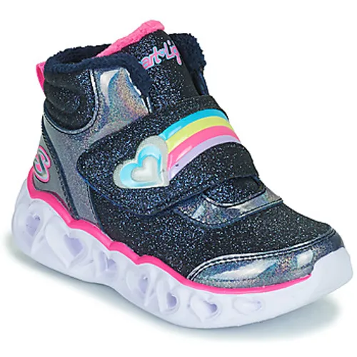 Skechers  HEART LIGHTS  girls's Children's Shoes (High-top Trainers) in Blue