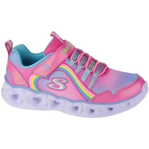 Skechers  Heart Lights Rainbow Lux  boys's Children's Shoes (Trainers) in Pink