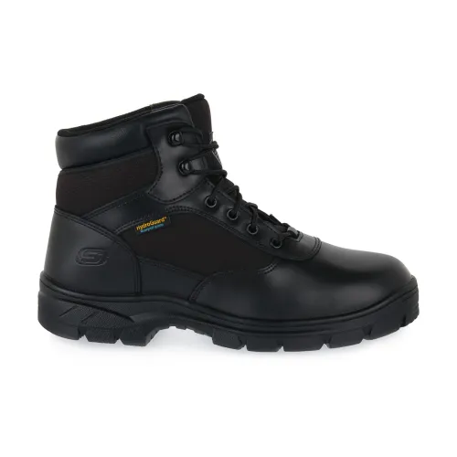 Skechers , Lace-up Boots ,Black male, Sizes: