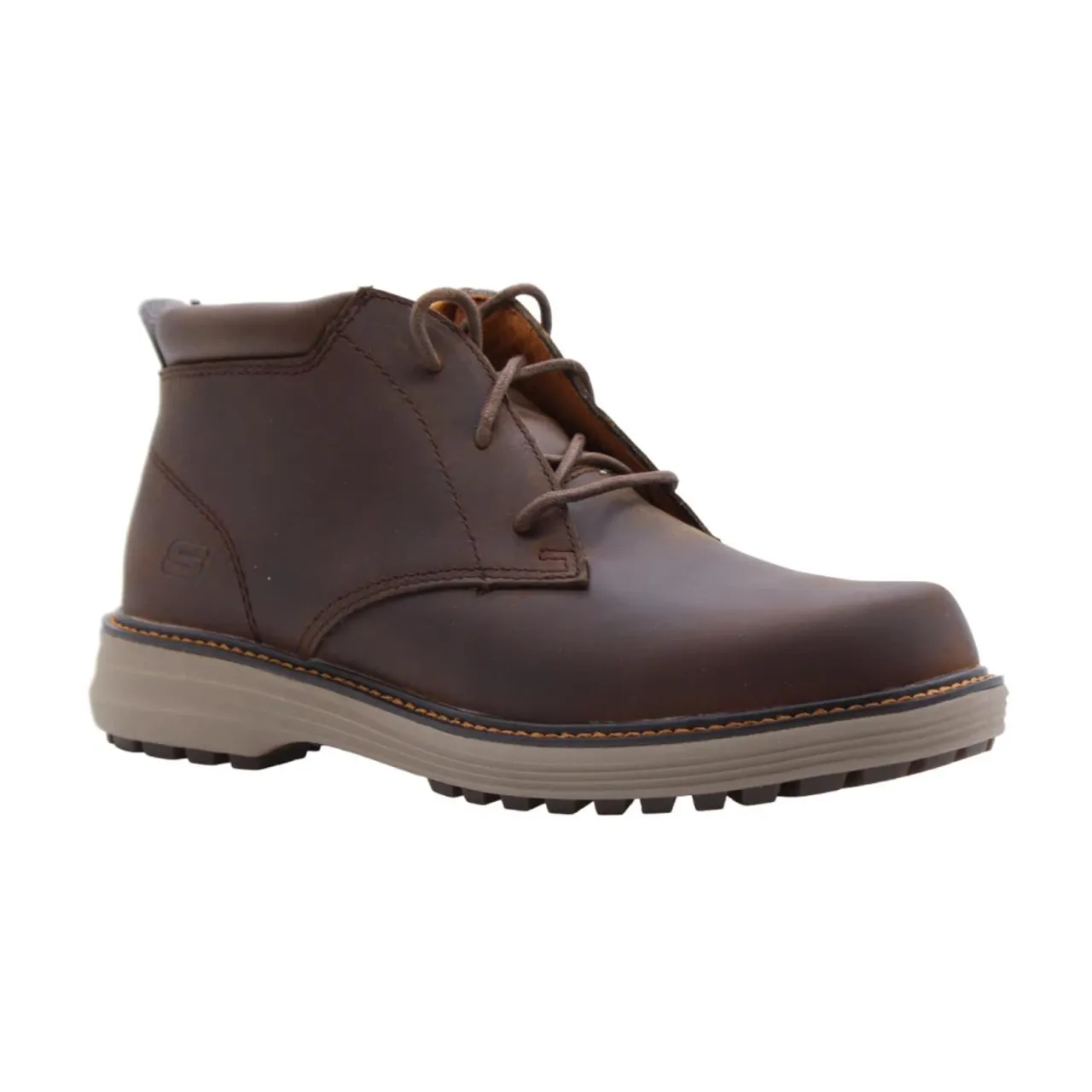 Skechers , Lace-up Boots ,Brown male, Sizes: