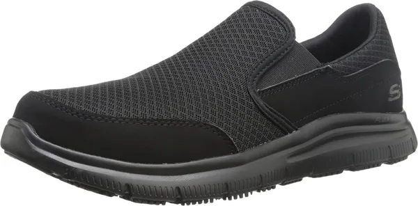 Skechers Men's Black Flex Advantage Slip Resistant Mcallen