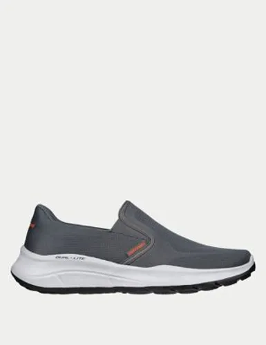 Skechers Mens Equalizer 5.0 Grand Legacy Wide Fit Trainers - 7 - Charcoal, Charcoal,Navy