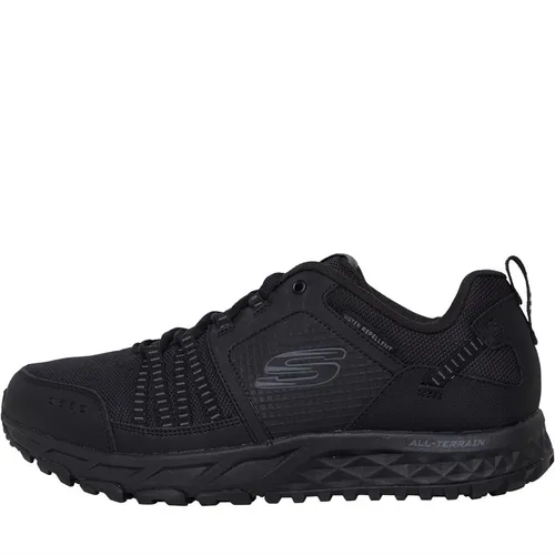 SKECHERS Mens Escape Plan Trail Running Shoes Black/Black