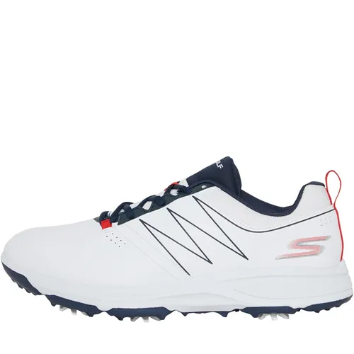 SKECHERS Mens Go Golf Torque Waterproof Golf Shoes White/Navy/Red