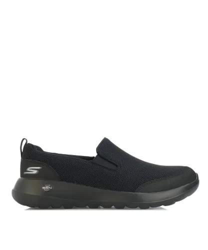 Skechers Mens Go Walk 5 Clinched Trainers in Black Mesh
