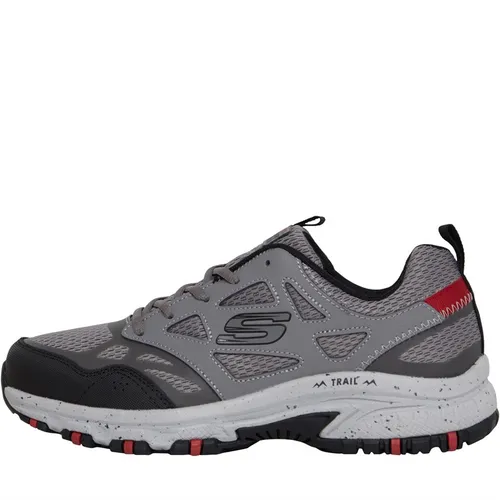 SKECHERS Mens Hillcrest Vast Adventure Trail Running Shoes Charcoal/Red