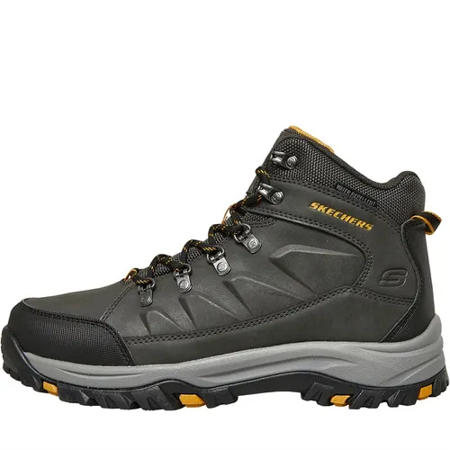 SKECHERS Mens Relment Dagget Water Resistant Hiking Boots Charcoal