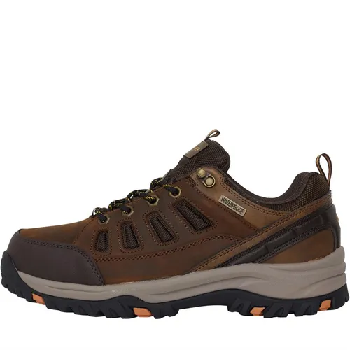 SKECHERS Mens Relment Semego Waterproof Hiking Shoes Dark Brown