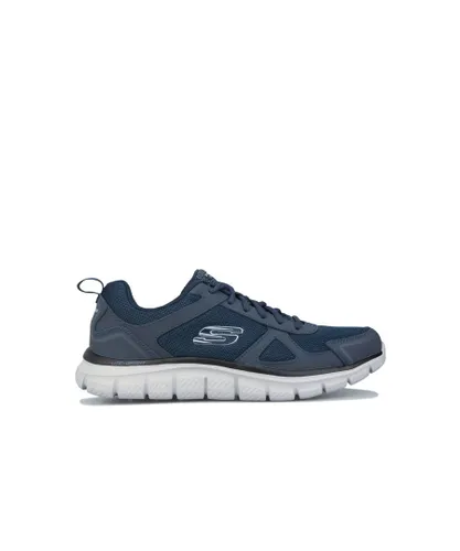 Skechers Mens Track Scloric Trainers In Navy - Blue Textile