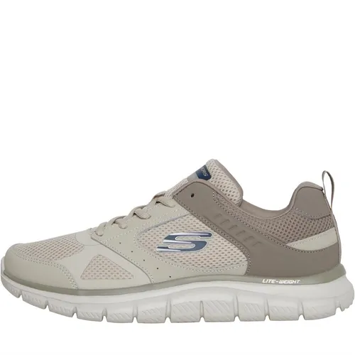 SKECHERS Mens Track Syntac Trainers Taupe